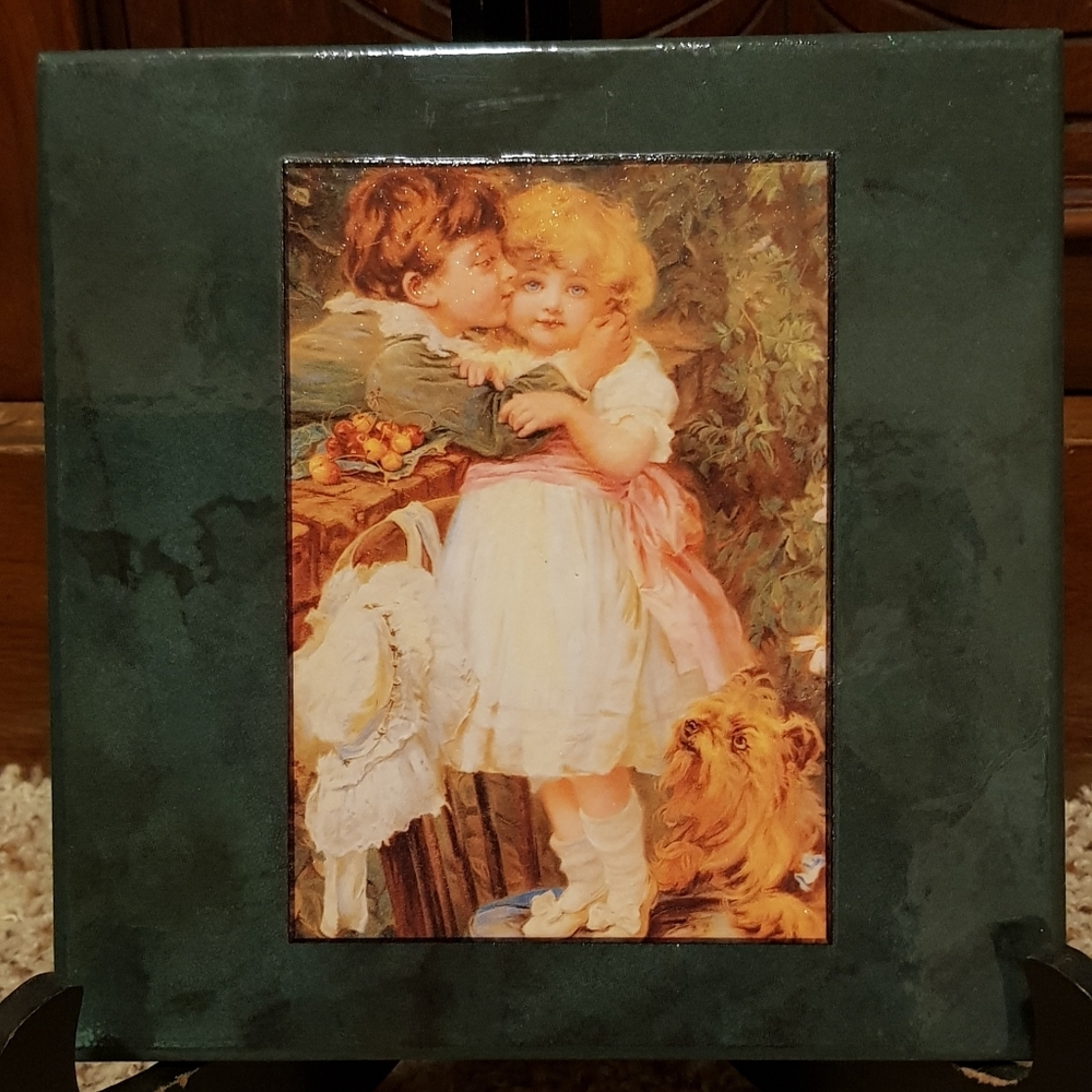 Ceramic Tile with  Vintage picture